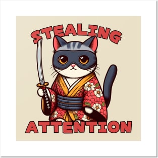 Japanese Thief Cat Posters and Art